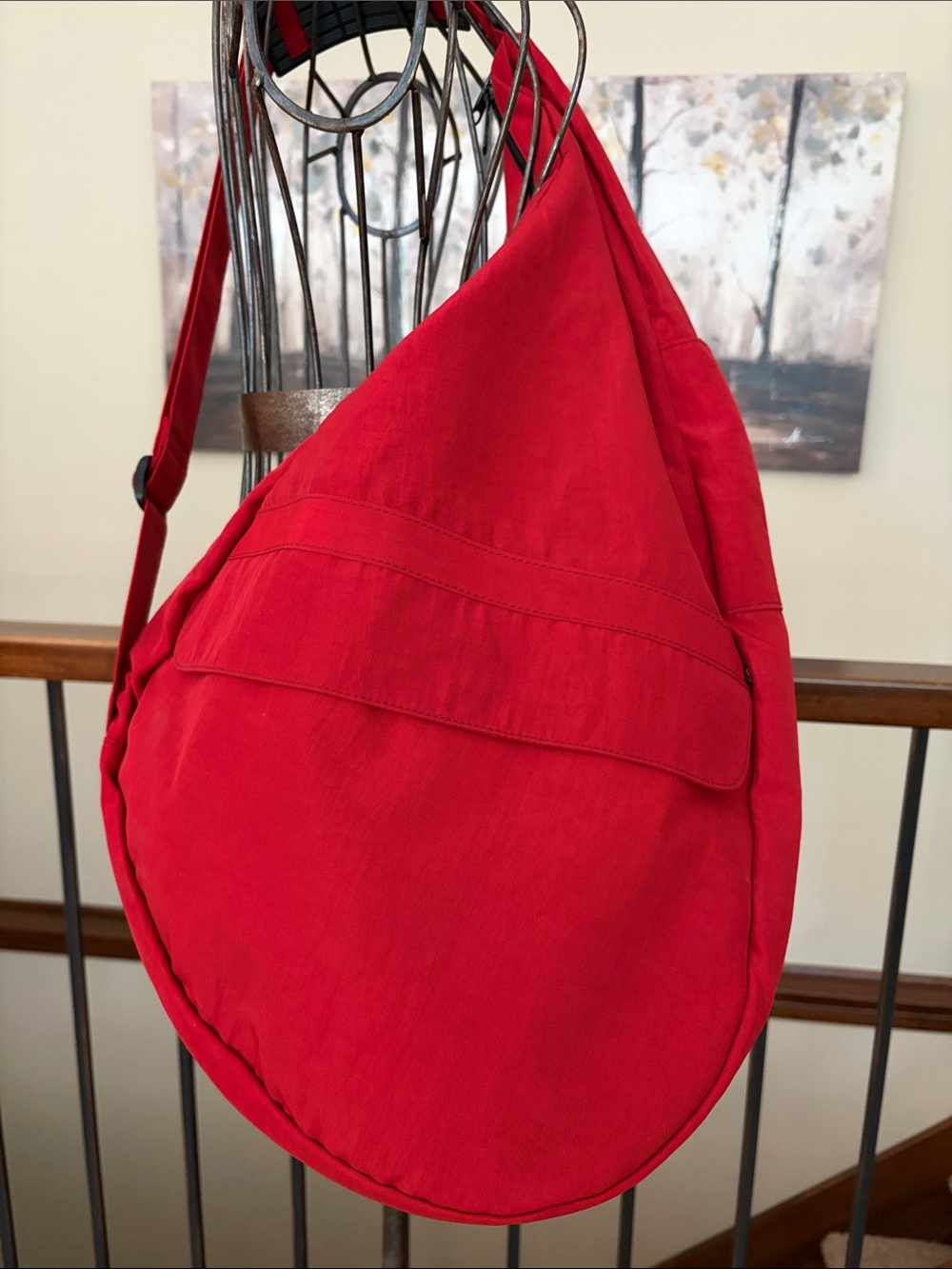 NEW AmeriBag Red Nylon Healthy Back Bag Carry All (Largest) Weekender Carryon